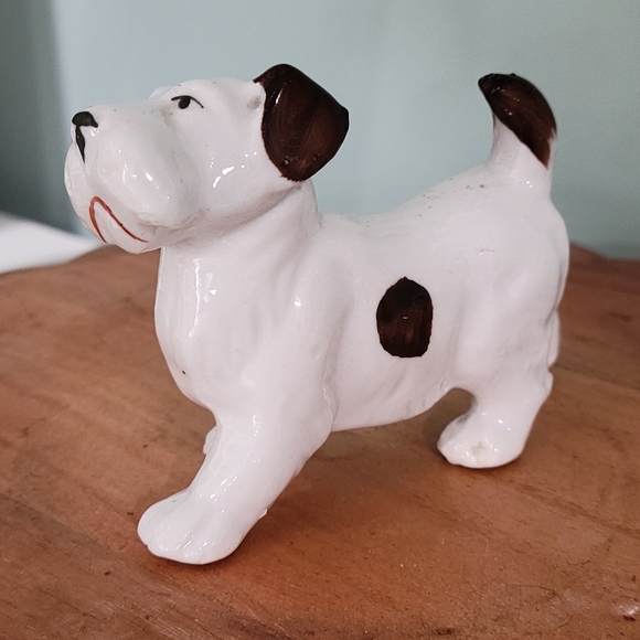 Vintage Handpainted Ceramic Boston Terrier Figure 3" - Picture 6 of 8